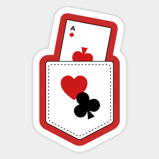 Poker casino Pocket Sticker